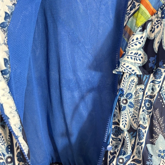 Farm Rio Blue Palms Windbreaker jacket - Picture 5 of 10